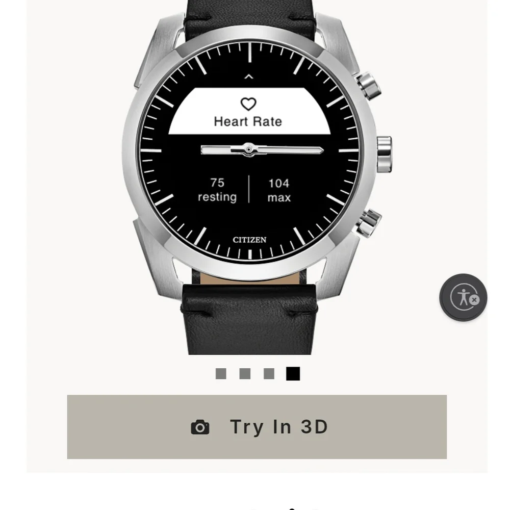Citizen CZ Smart Black and Silver Watch
